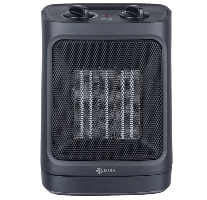 מפזר חום עומד מצויד בגוף חימום PTC איכותי 2000 וואט כולל ידית נשיאה בצבע שחור מירהקייס MiraCase MPTCH710 Black